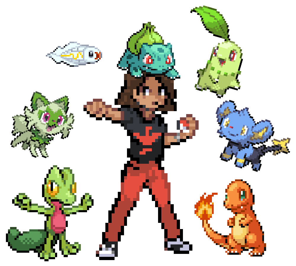 Entrenador pixel art