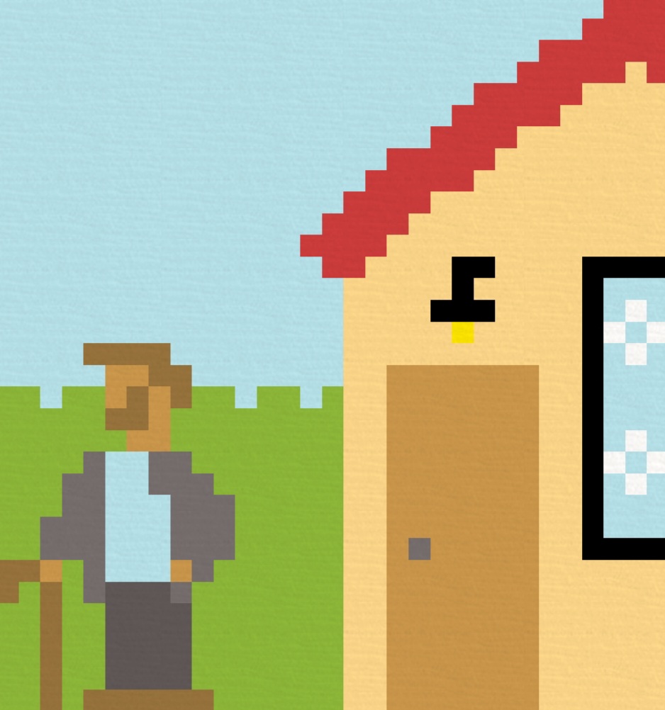 imagen de un nonogram de una casa y dr.house
