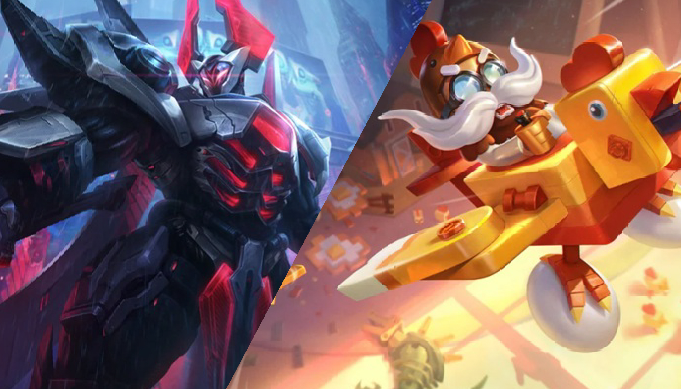 imagen que muestra a Mordekaiser y Corki